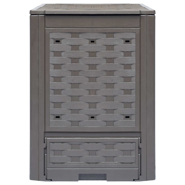 kompostbeholder til haven 300 l 60 x 60 x 83 cm brun