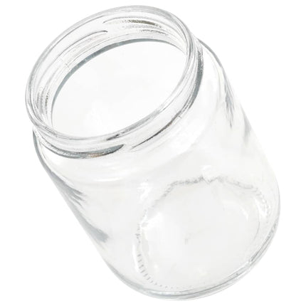 syltetøjsglas 48 stk. med røde låg 230 ml