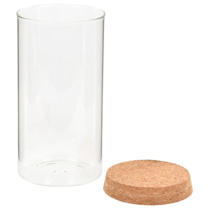 opbevaringsglas med korklåg 6 stk. 1100 ml