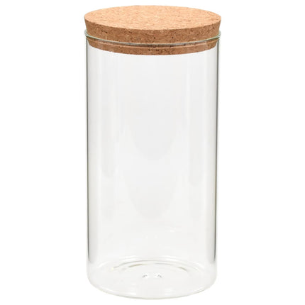 opbevaringsglas med korklåg 6 stk. 1400 ml