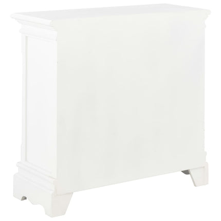 skænk 70x28x70 cm massivt fyrretræ hvid