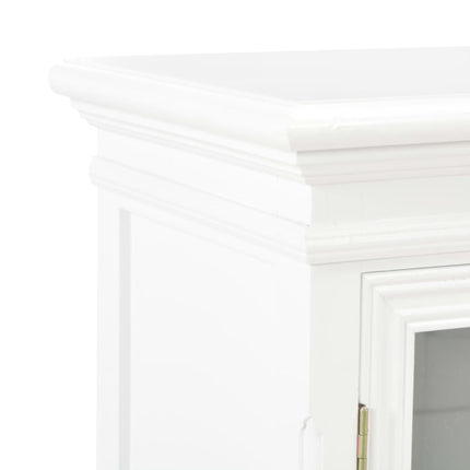 skænk 70x28x70 cm massivt fyrretræ hvid