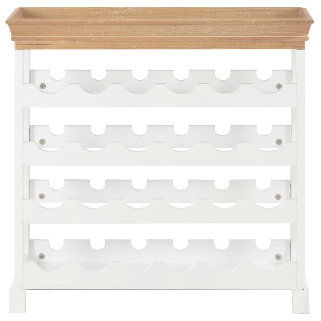 vinskab 70 x 22,5 x 70,5 cm MDF hvid