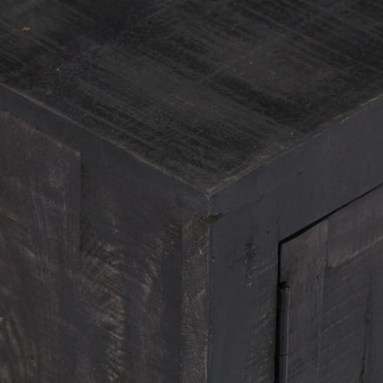 tv-skab massivt mangotræ 118 x 30 x 40 cm sort