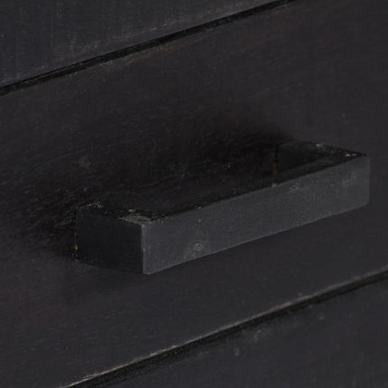 tv-skab massivt mangotræ 118 x 30 x 40 cm sort