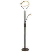 gulvlampe 18 W dæmpbar 180 cm sølvfarvet