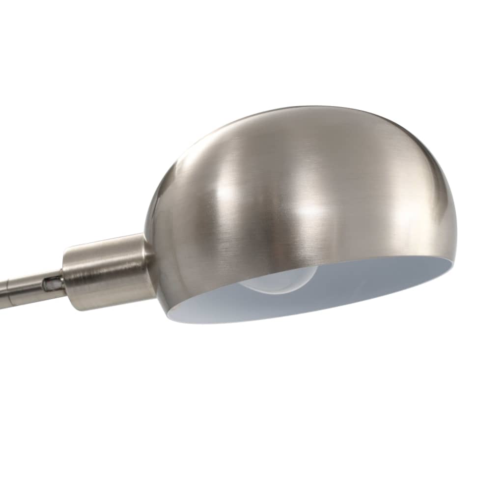 standerlampe 200 cm 5 x E14 sølvfarvet