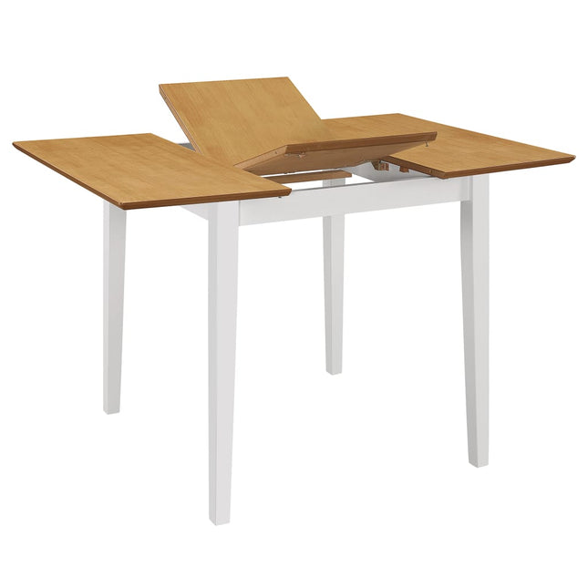 udvideligt spisebord (80-120)x80x74 cm MDF hvid