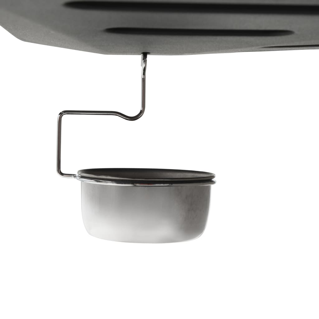 gasgrill med 6 madlavningszoner rustfrit stål sølvfarvet