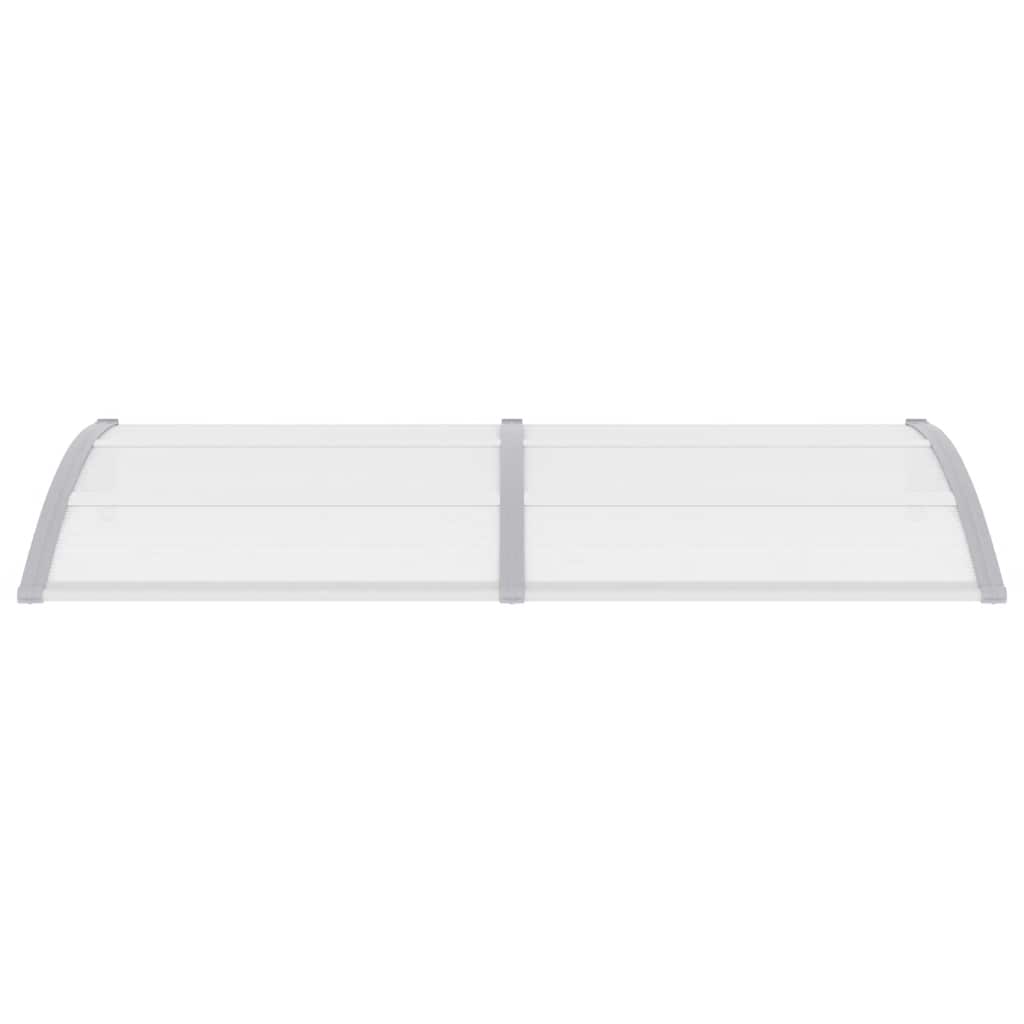 dørbaldakin 200x75 cm PC grå og transparent