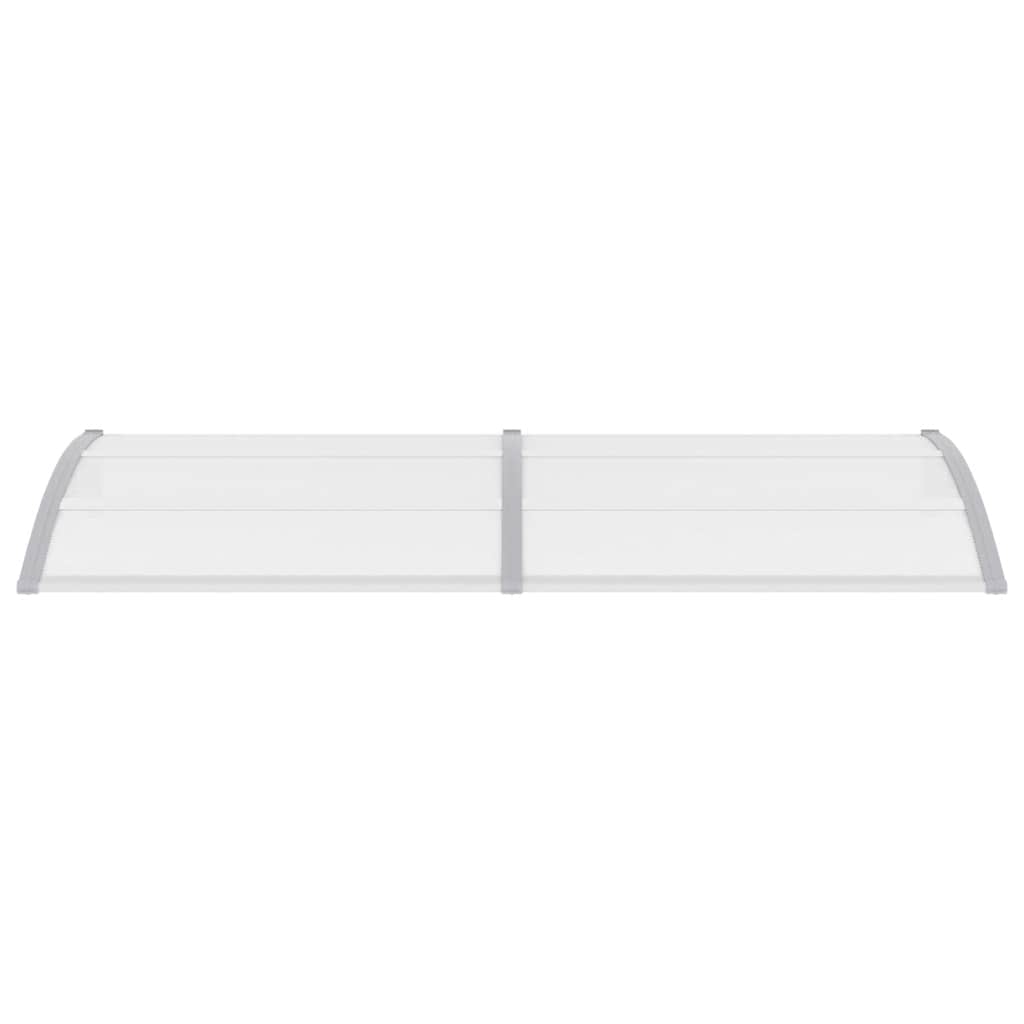 dørbaldakin 240x75 cm PC grå og transparent