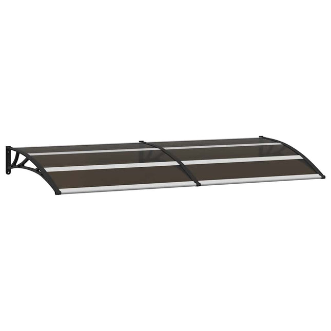 dørbaldakin 200x75 cm polycarbonat sort