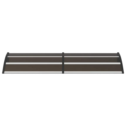 dørbaldakin 200x75 cm polycarbonat sort