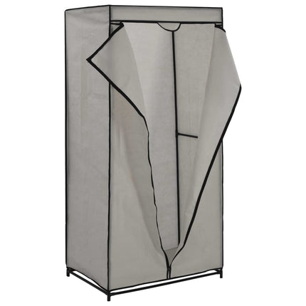 klædeskab 2 stk. 75 x 50 x 160 cm grå