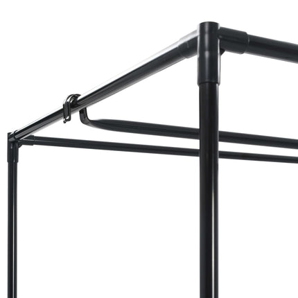 klædeskab 2 stk. 75 x 50 x 160 cm grå