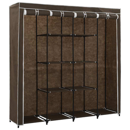 klædeskab med 4 rum 175 x 45 x 170 cm brun