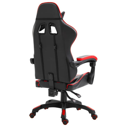 gamingstol kunstlæder rød