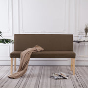 bænk 139,5 cm polyester brun