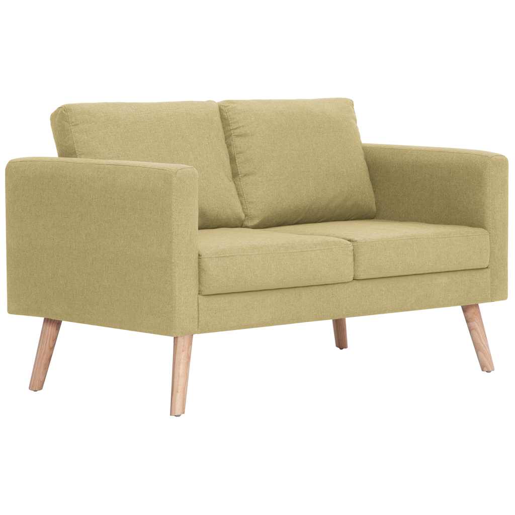 2-personers sofa i stof grøn
