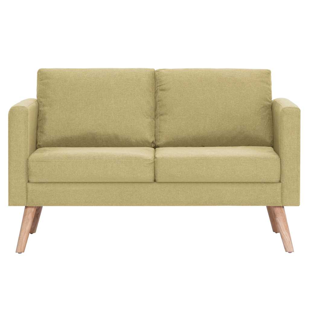 2-personers sofa i stof grøn