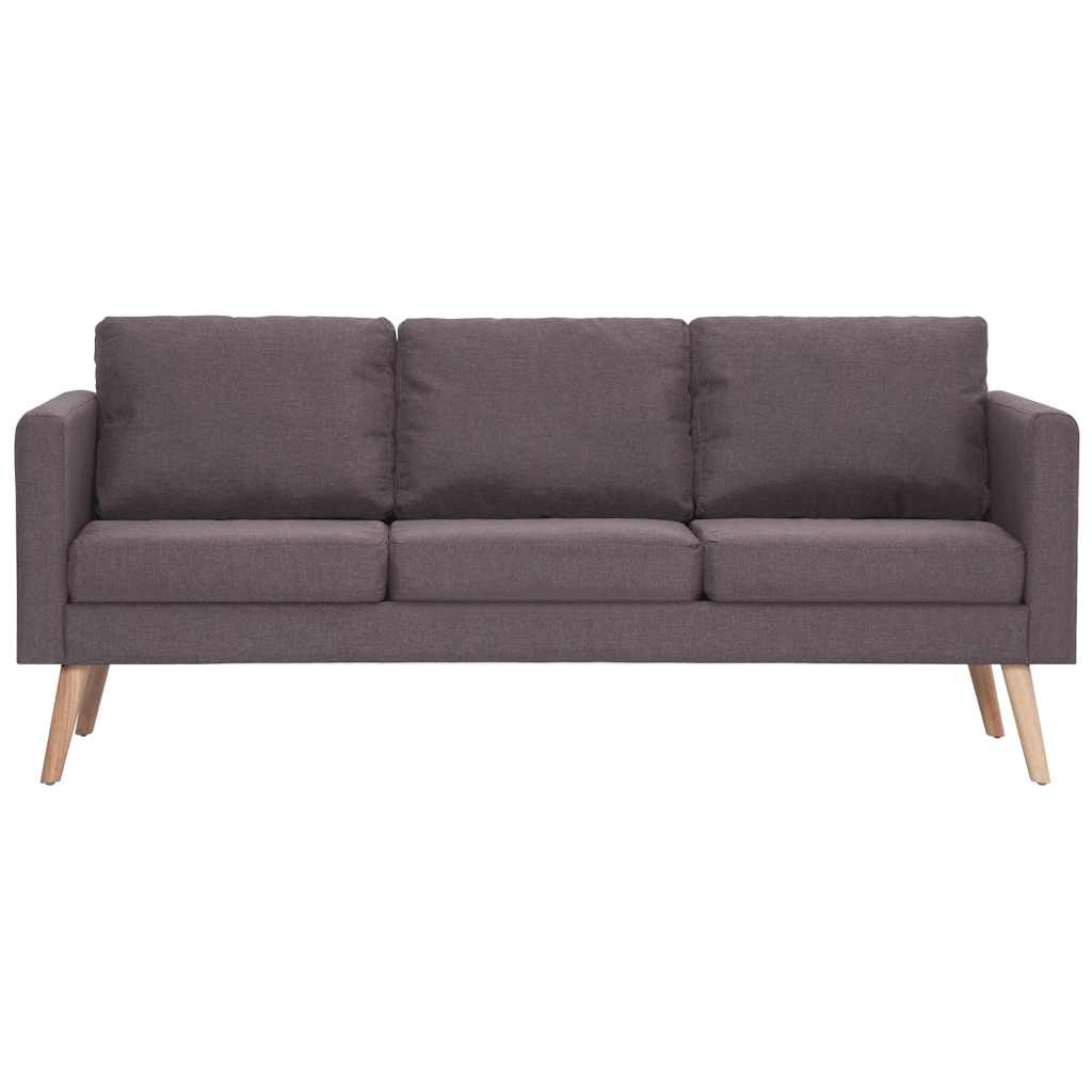 3-personers sofa i stof gråbrun