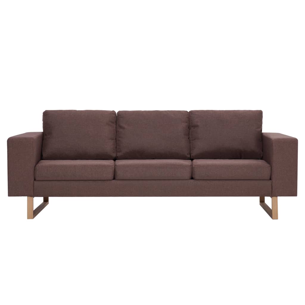 3-personers sofa i stof brun