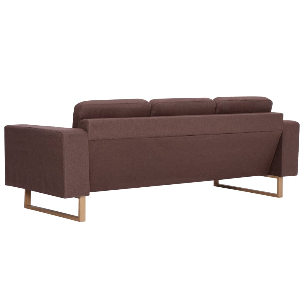 3-personers sofa i stof brun