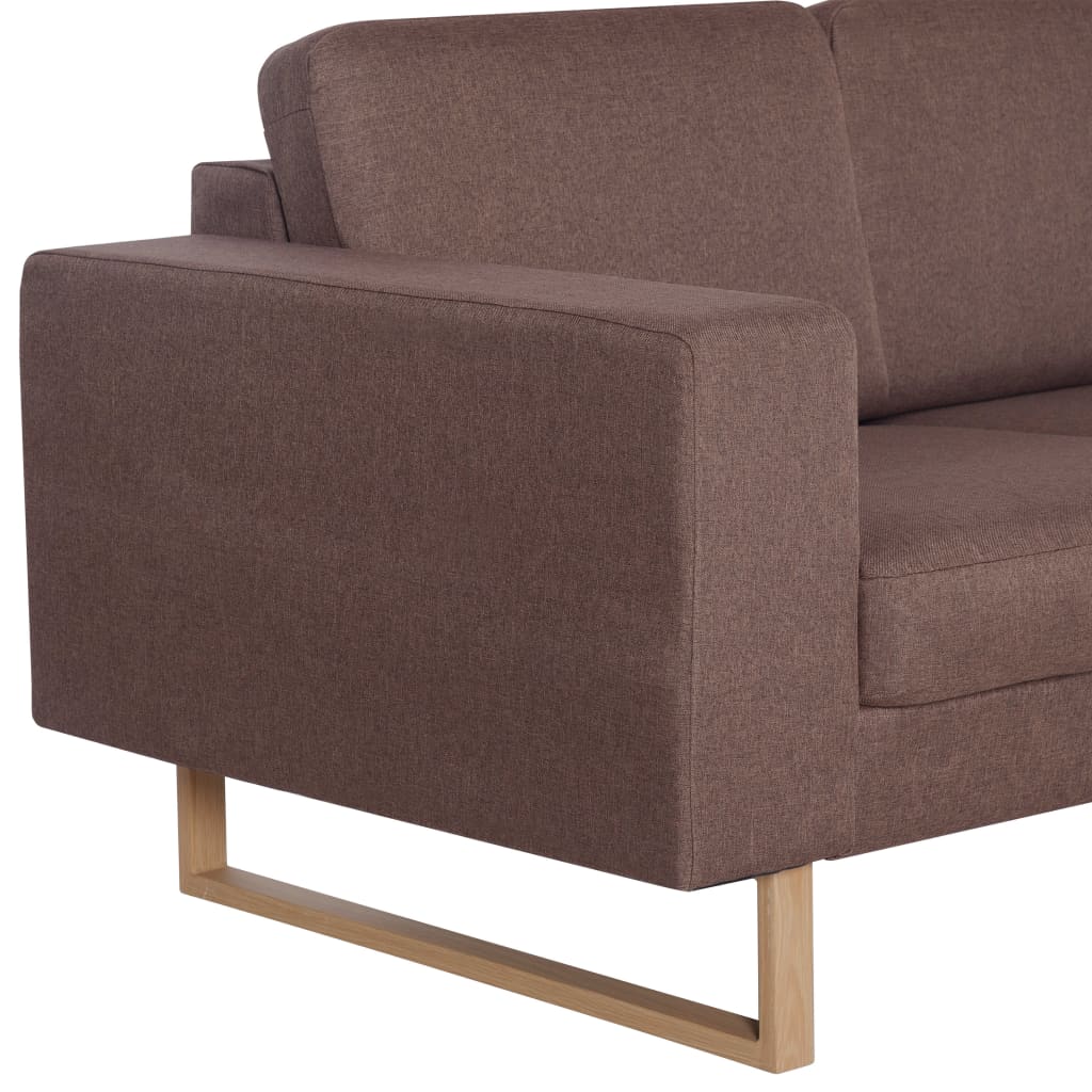 3-personers sofa i stof brun