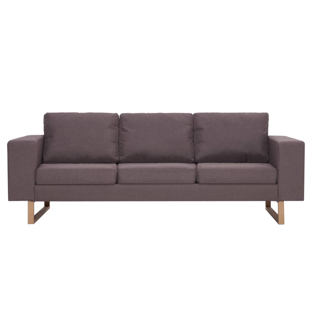 3-personers sofa i stof gråbrun