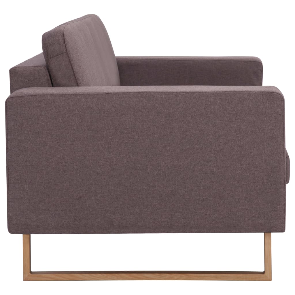 3-personers sofa i stof gråbrun