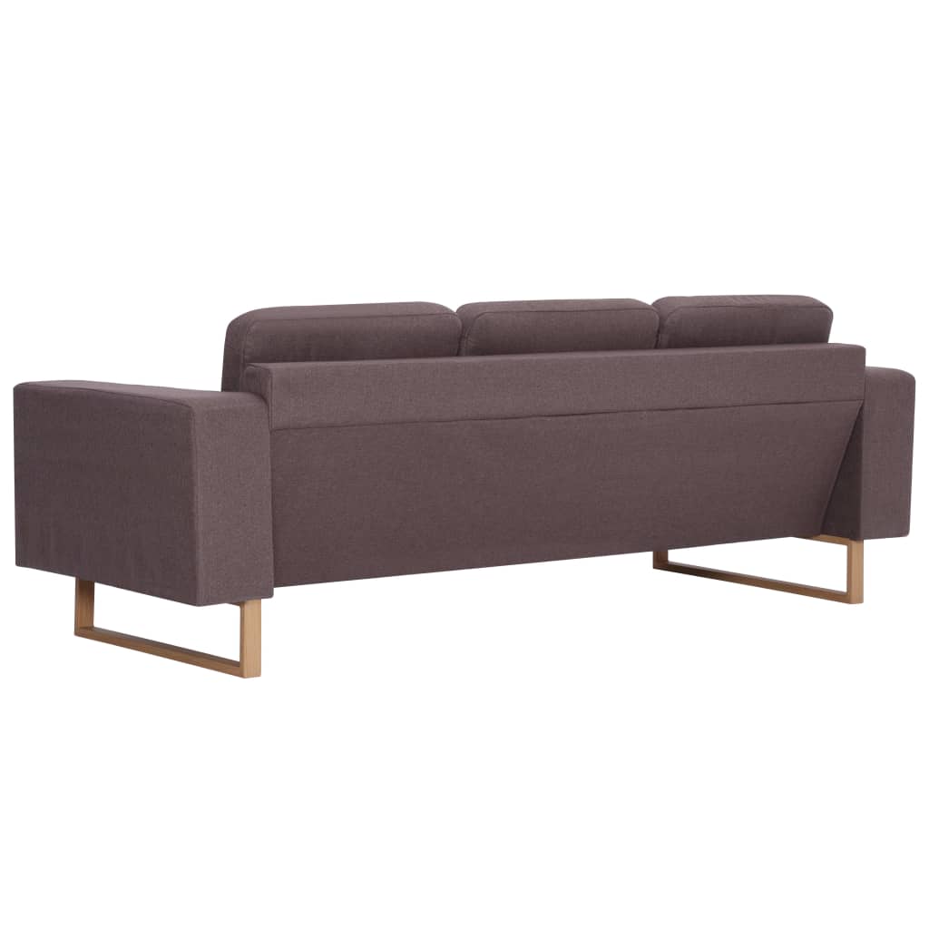 3-personers sofa i stof gråbrun