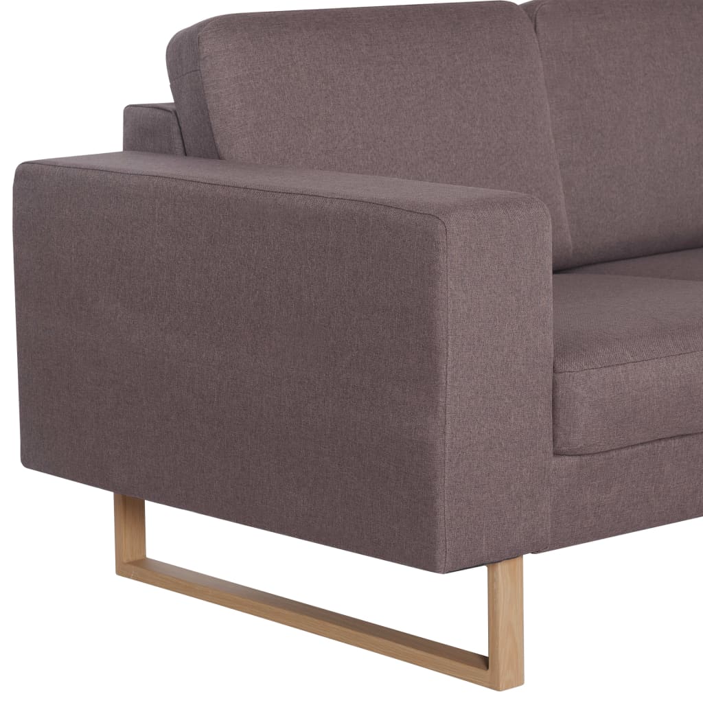 3-personers sofa i stof gråbrun