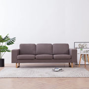 3-personers sofa i stof gråbrun