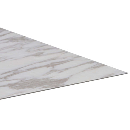 Gulvplanker 5,11 m² 55 pcs PVC Hvid marmor