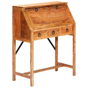 skrivebord massivt akacietræ 90 x 40 x 107 cm