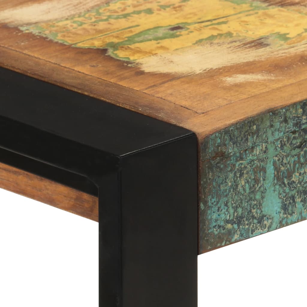 skænk 120x30x75 cm massivt genbrugstræ