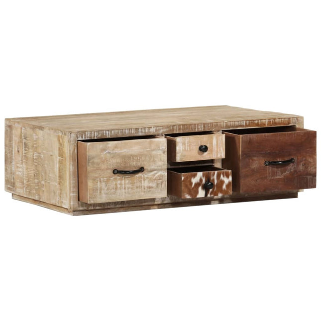 sofabord 90x60x30 cm massivt mangotræ