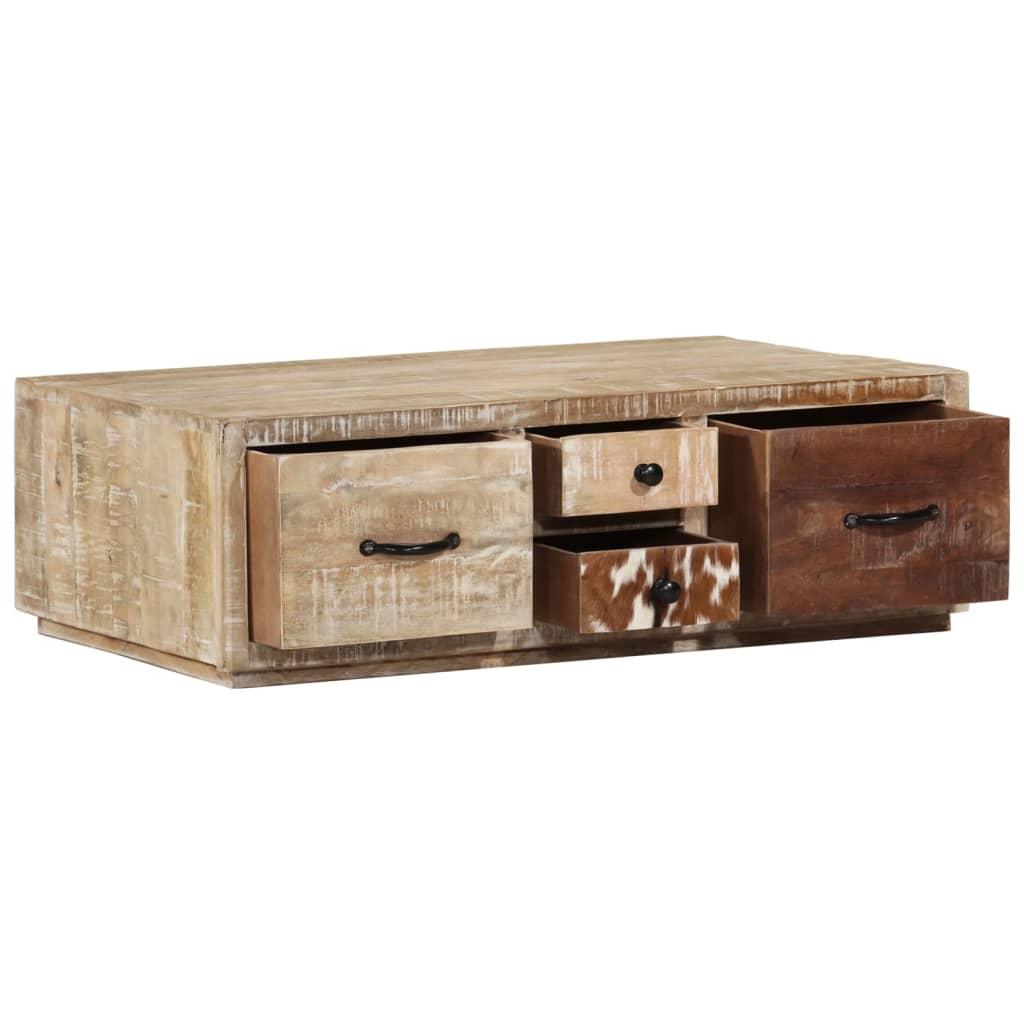 sofabord 90x60x30 cm massivt mangotræ