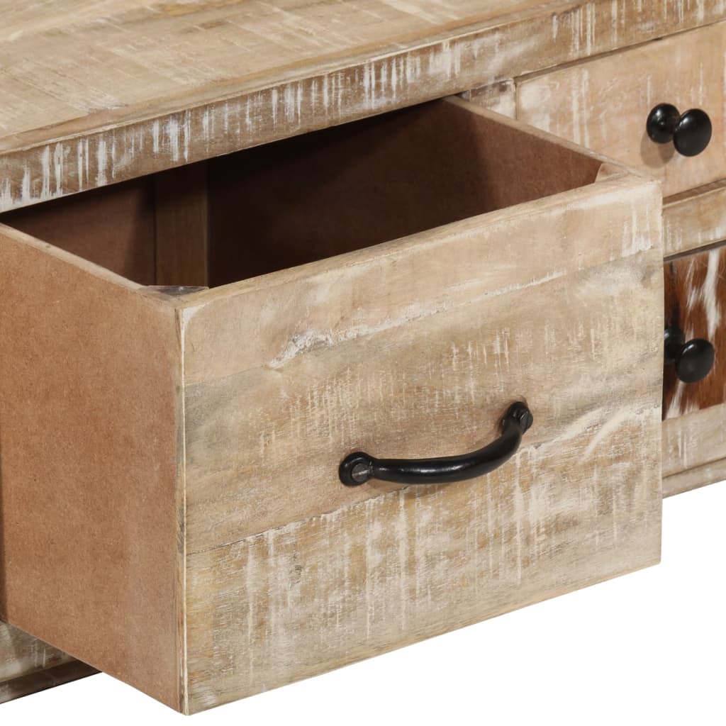 sofabord 90x60x30 cm massivt mangotræ