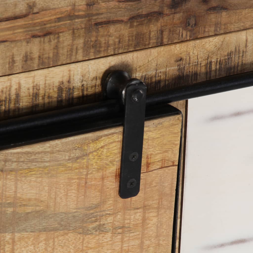 skænk 140x38x90 cm massivt mangotræ