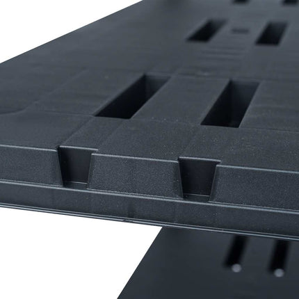 opbevaringsreoler 2 stk. 220 kg 90 x 40 x 138 cm plastik sort
