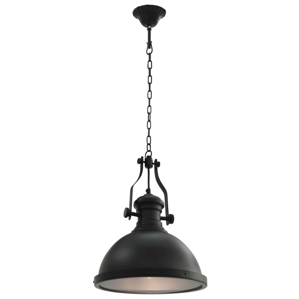 loftlampe rund E27 sort
