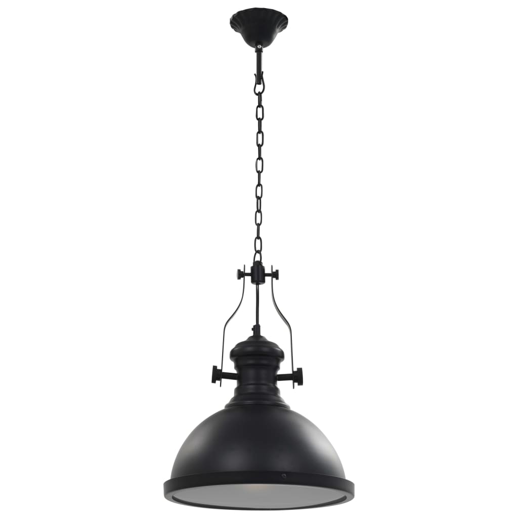 loftlampe rund E27 sort