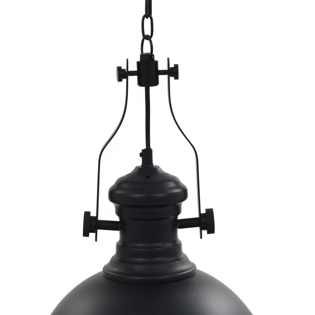 loftlampe rund E27 sort