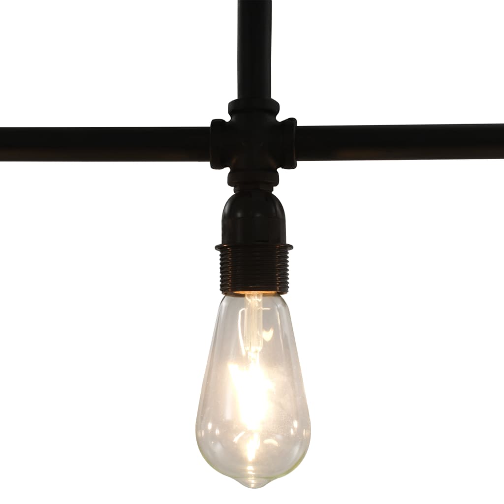 loftlampe 3 x E27-pærer sort