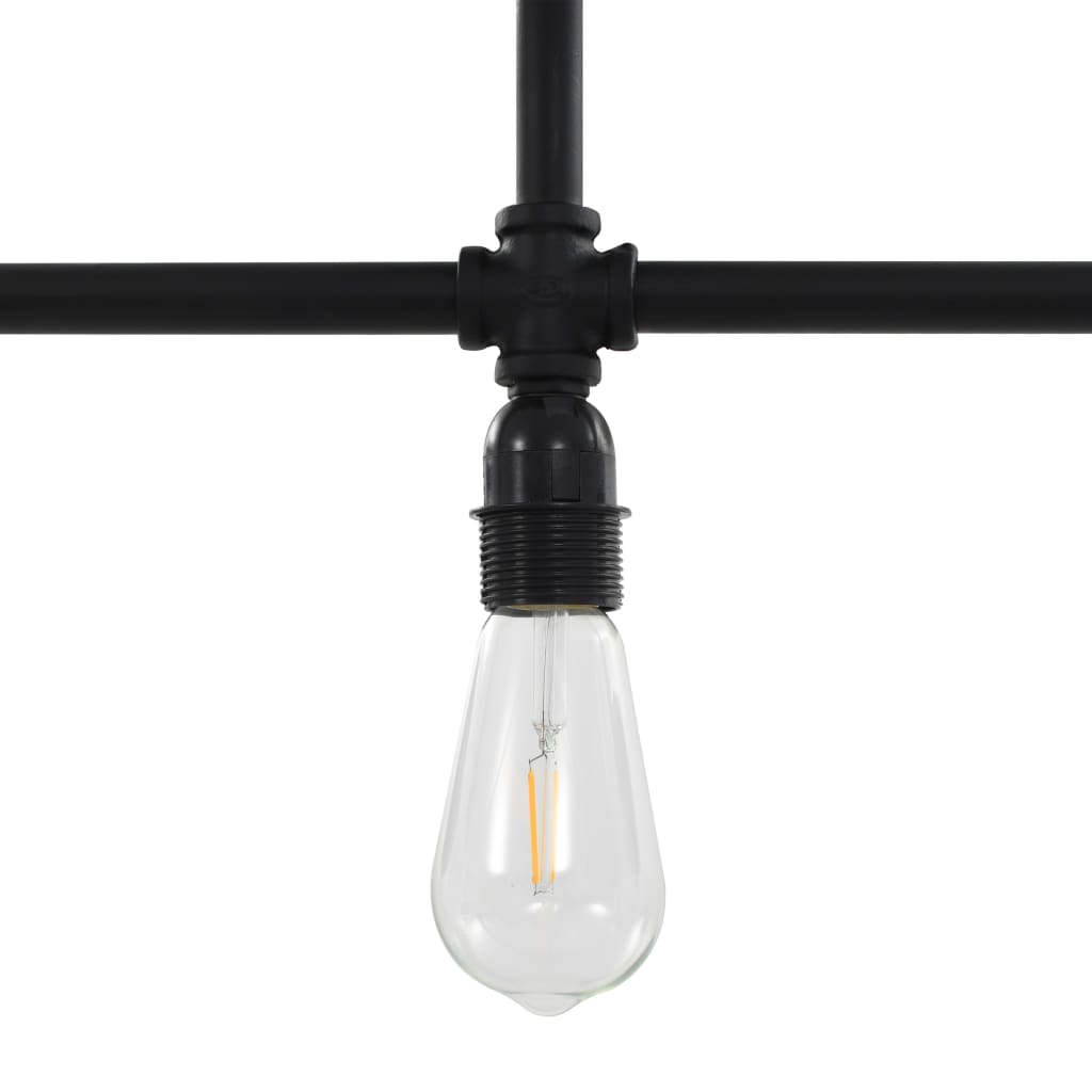 loftlampe 3 x E27-pærer sort