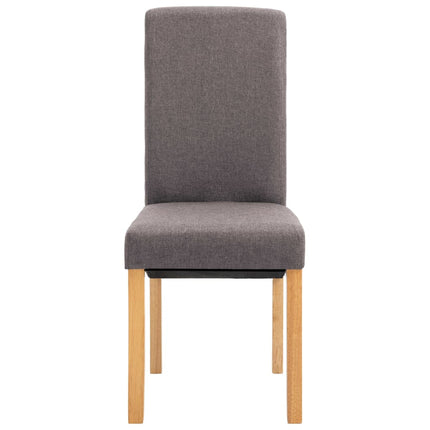 spisebordsstole 4 stk. stof gråbrun