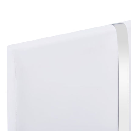 sengestel 90x200 cm hvid kunstlæder