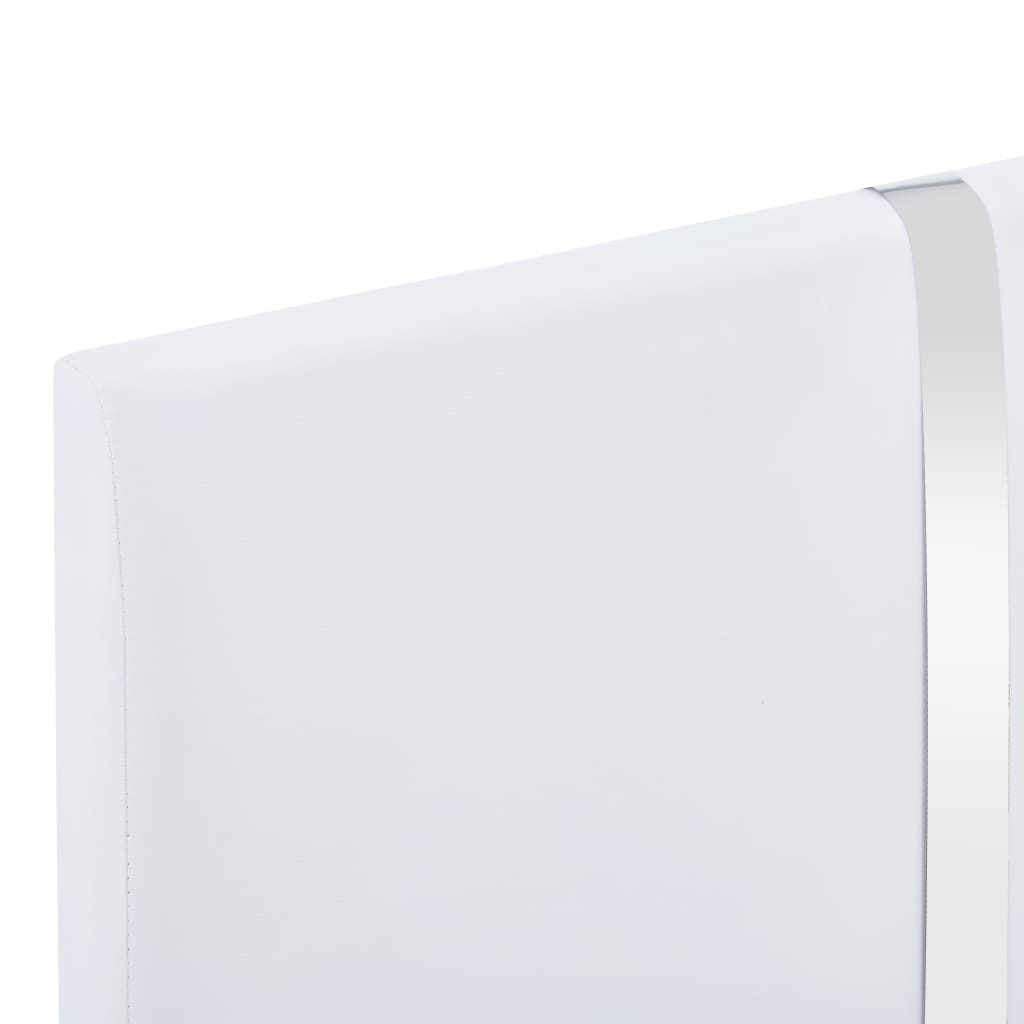 sengestel 90x200 cm hvid kunstlæder