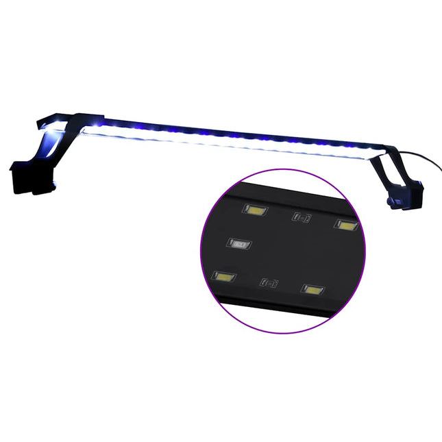 LED-lampe til akvarium med klemmer 75-90 cm blå og hvid